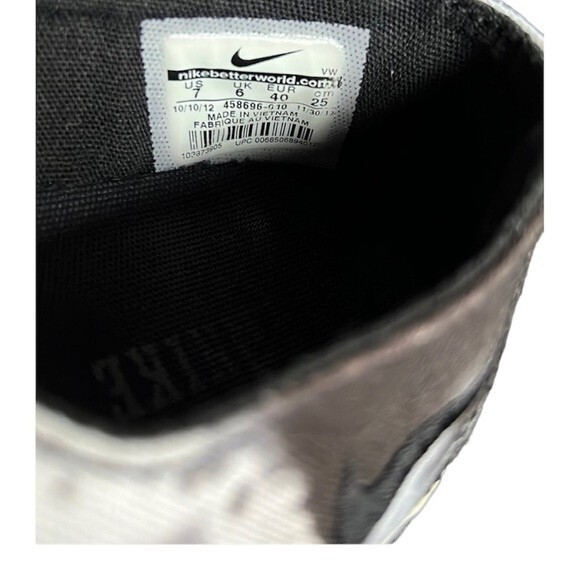 Nike Braata Premium Men's Sneakers Black White Splatter Lace-Up Low-Top size 7 - Picture 5 of 5